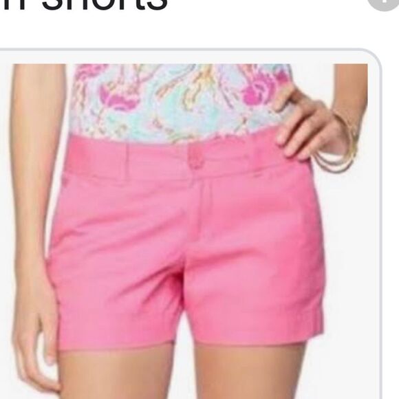 Lilly Pulitzer Callahan pink shorts. 00